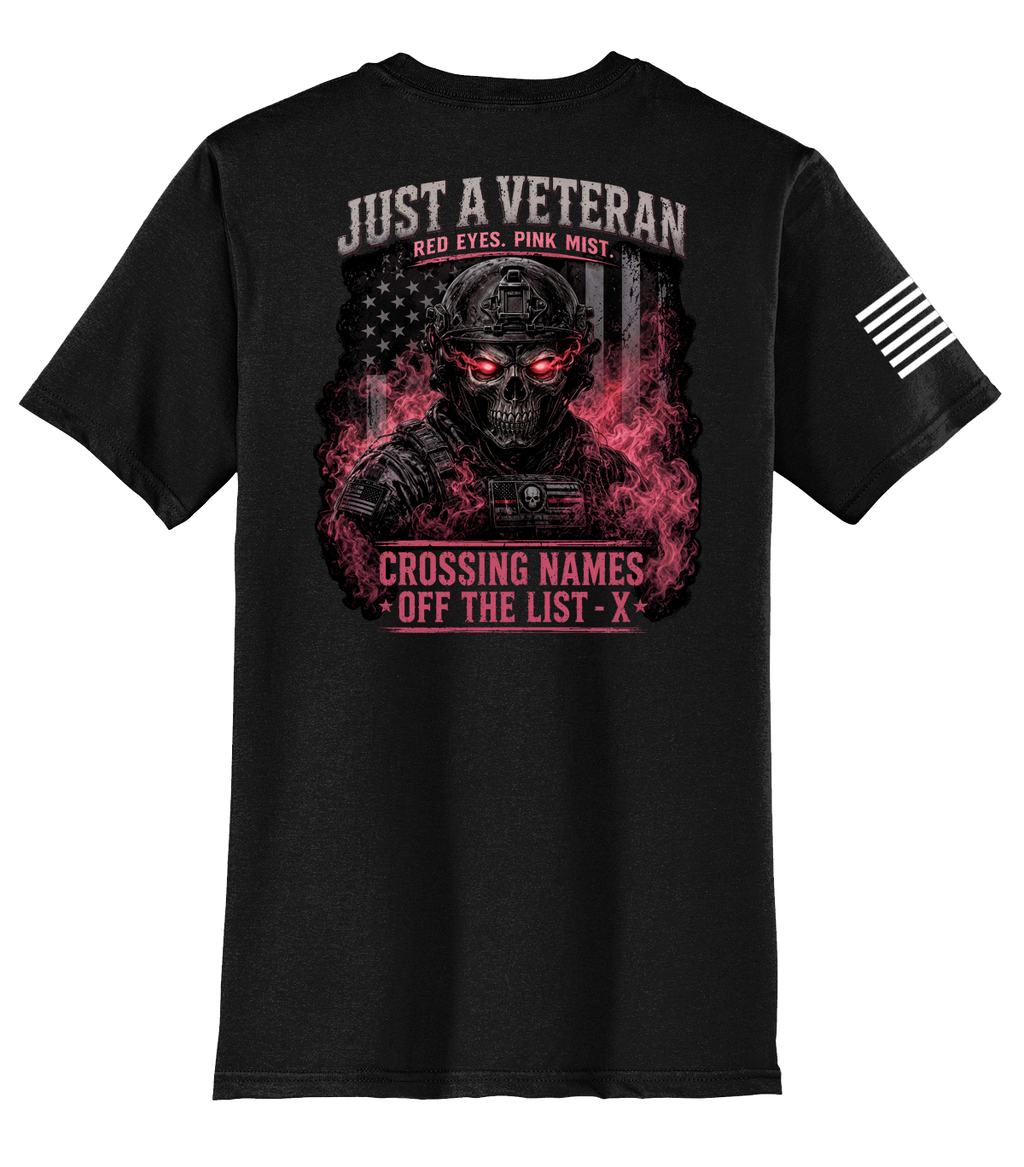 Just A Veteran - Pink Mist - Everyday Tee